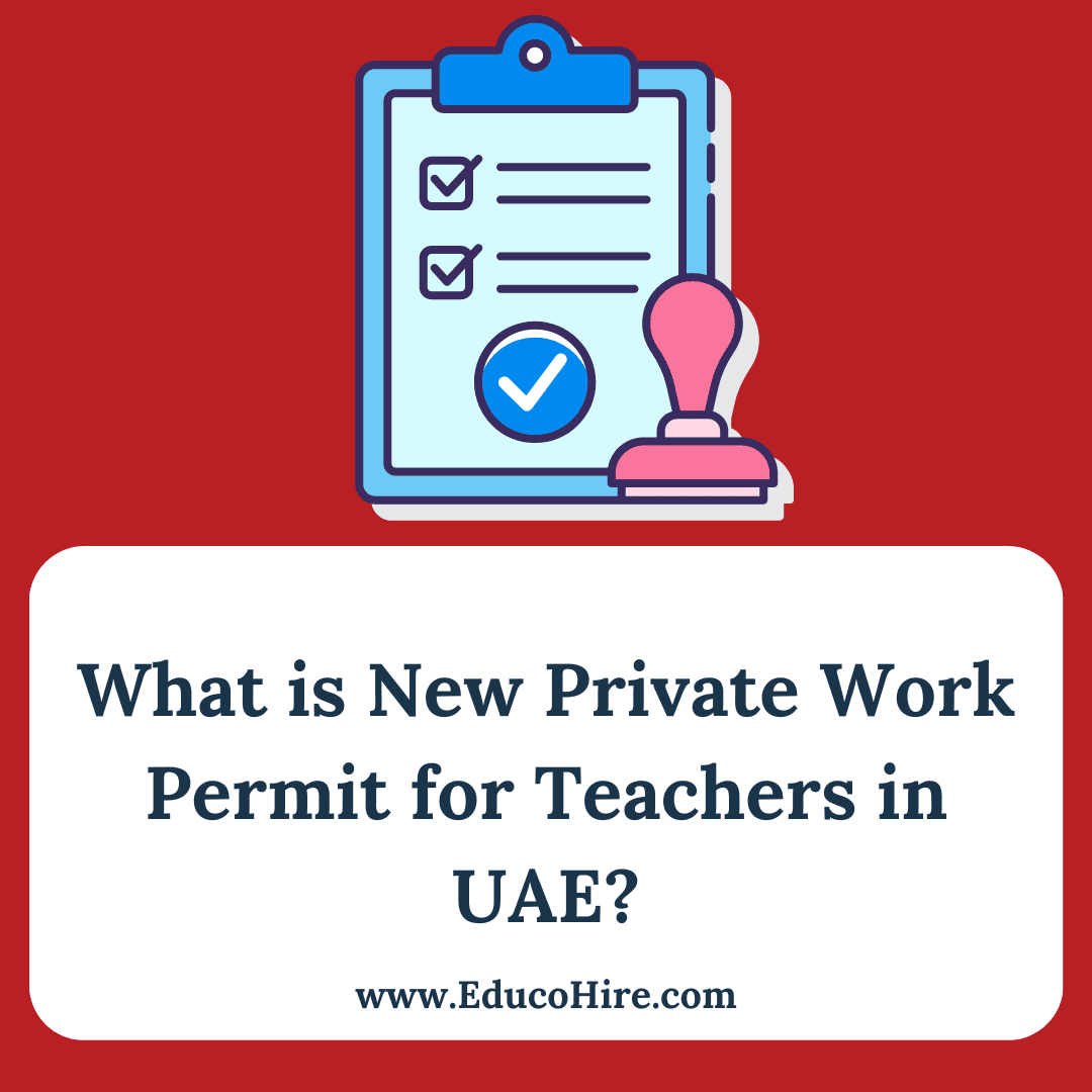 What is New Private Work Permit for Teachers in UAE?